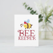 Bee Keeper Christmas Edition Feiertagspostkarte (Stehend Vorderseite)