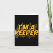 Bee-keeper Funny Beekeeng Pun Humor Honey Aarist G Karte (Vorderseite)