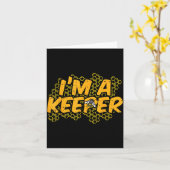 Bee-keeper Funny Beekeeng Pun Humor Honey Aarist G Karte (Gelbe Blume)