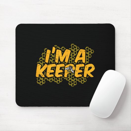 Bee-keeper Funny Beekeeng Pun Humor Honey Aarist G Mousepad (Mit Mouse)
