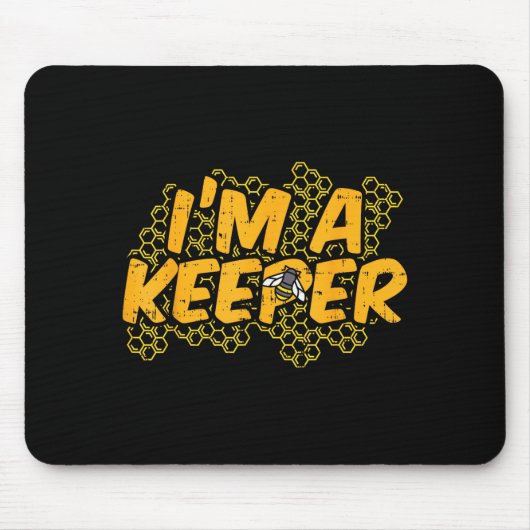 Bee-keeper Funny Beekeeng Pun Humor Honey Aarist G Mousepad (Vorne)