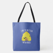 Bee Keeper Tote Bag | Mit Bienen ist das Leben bes Tasche (Vorderseite)
