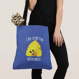 Bee Keeper Tote Bag | Mit Bienen ist das Leben bes Tasche