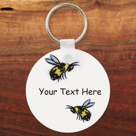 Bee Keychain Schlüsselanhänger (Vorderseite)