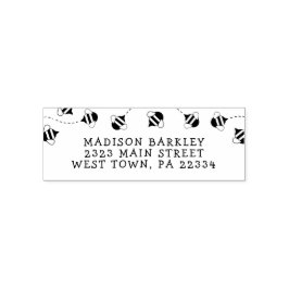 Bee Kid's Niedliche Briefmarke der Bienenstock-Rüc Permastempel