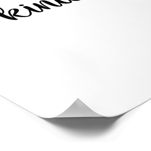 Bee Kind Anti-Bullying be Kind Orange Poster (Ecke)