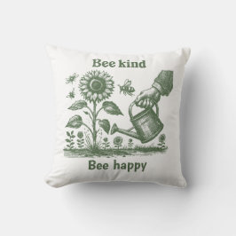 Bee Kind Bee Bee  Happy  Sunflower Caregiver gift Kissen