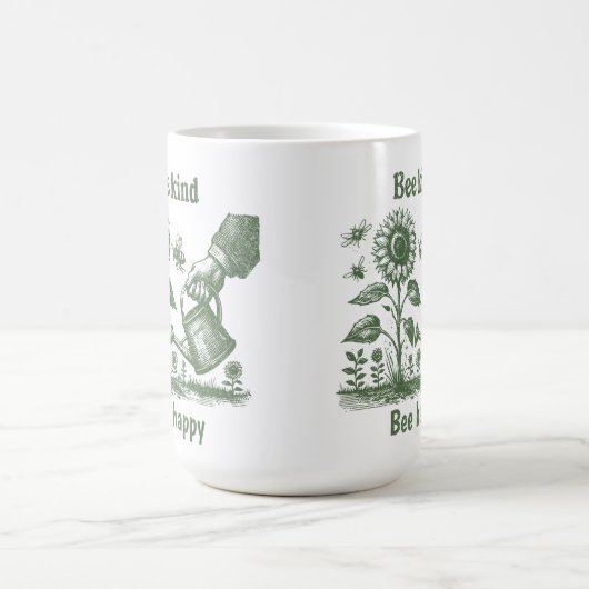 Bee Kind Bee Happy for Environmental educators Kaffeetasse (Mittel)