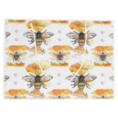 Bee Kind - Bee Happy Große Geschenktüte (Rückseite)