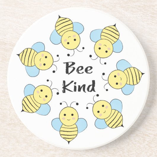 Bee Kind Bees Getränkeuntersetzer (Vorne)