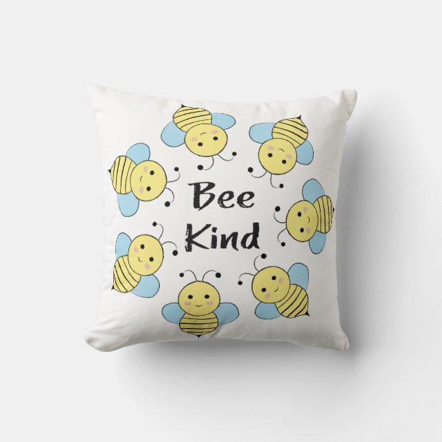Bee Kind Bees Kissen (Vorderseite)