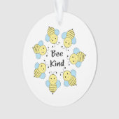 Bee Kind Bees Ornament (Vorderseite)