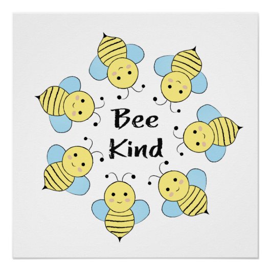 Bee Kind Bees Poster (Vorderseite)