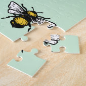 Bee Kind Bumble Bee Kindness Floral Design Puzzle (Seite)