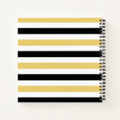 Bee Kind Bumblebee Yellow Black Journal Notebook Notizblock (Rückseite)