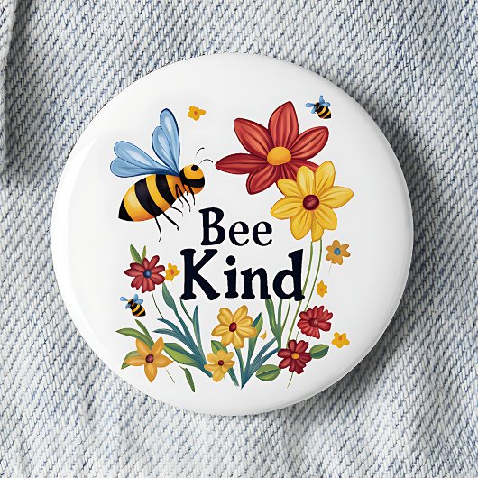 Bee Kind Button