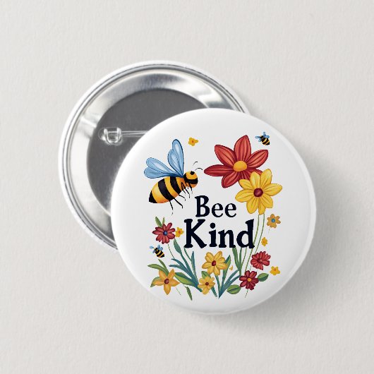 Bee Kind Button (Vorne & Hinten)