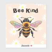 Bee Kind cut vinyl sticker (Blatt)