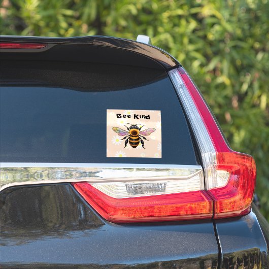 Bee Kind cut vinyl sticker (Auto Seite)