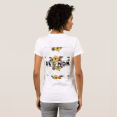 Bee Kind – Elegante Mode T-Shirt (Schwarz voll)