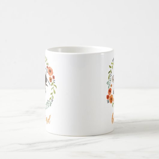 bee kind floral kaffeetasse (Mittel)