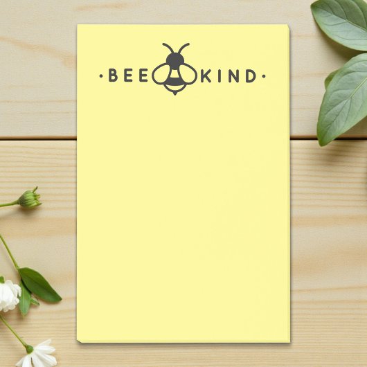 Bee Kind Gelbe und schwarze Hummel Post-it Klebezettel