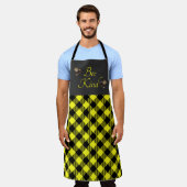 "Bee Kind" Gingham Schürze (Getragen)