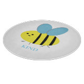 Bee Kind Gray Blue Schneidebrett (Ecke)