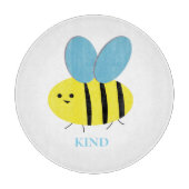 Bee Kind Gray Blue Schneidebrett (Vorderseite)