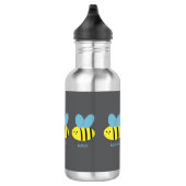 Bee Kind Gray Edelstahlflasche (Rechts)