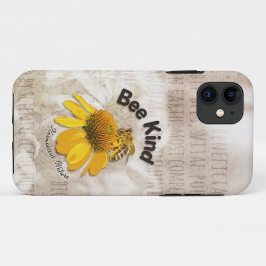 Bee Kind - Harmonische Natur Case-Mate iPhone Hülle (Rückseite (Horizontal))