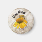 Bee Kind - Harmonische Natur Magnet (Vorne)
