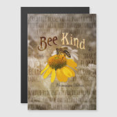 Bee Kind - Harmonische Natur Magnetkarte (Vorne/Hinten)