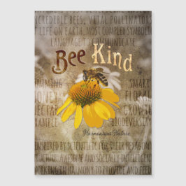 Bee Kind - Harmonische Natur Magnetkarte