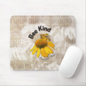Bee Kind - Harmonische Natur Mousepad (Mit Mouse)