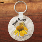 Bee Kind - Harmonische Natur Schlüsselanhänger (Vorderseite)
