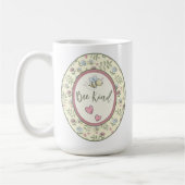 Bee Kind Hummel Personalisiert Kaffeetasse (Links)