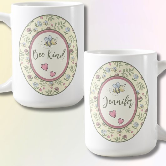 Bee Kind Hummel Personalisiert Kaffeetasse