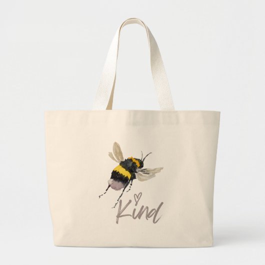 Bee Kind Jumbo Stoffbeutel (Vorne)