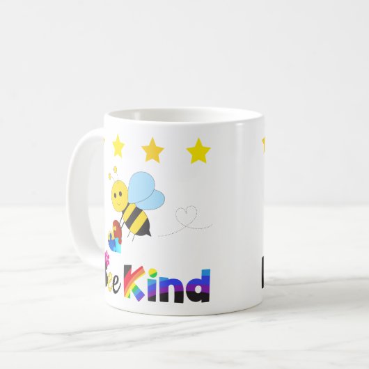 Bee Kind Kaffeetasse (Vorderseite Links)