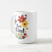 Bee Kind Kaffeetasse (Vorderseite Links)