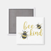 Bee Kind Magnet (Vorderseite/Rückseite)