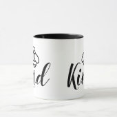 Bee Kind niedliche Kalligraphie Tasse (Zentrum)