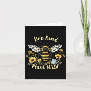 Bee Kind Pflanze Wilder Umweltschutz Erde Karte