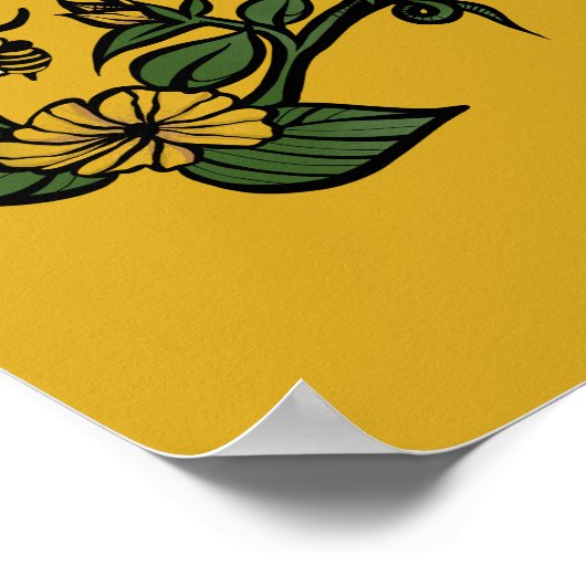 Bee Kind Poster (Ecke)