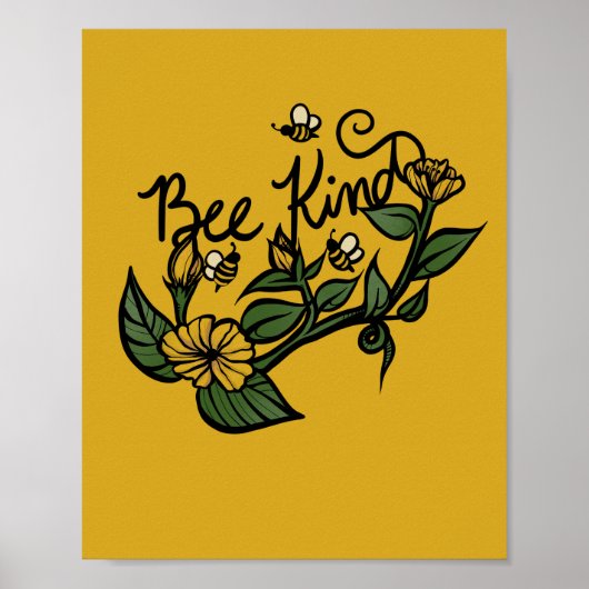 Bee Kind Poster (Vorne)