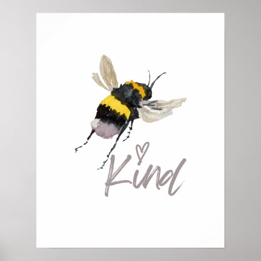 Bee Kind Poster (Vorne)