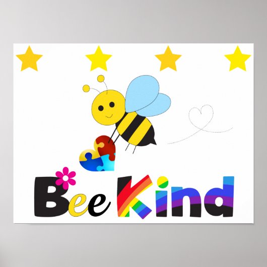Bee Kind Poster (Vorne)