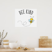 Bee Kind Poster (Küche)