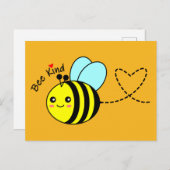 Bee Kind Postkarte (Vorne/Hinten)